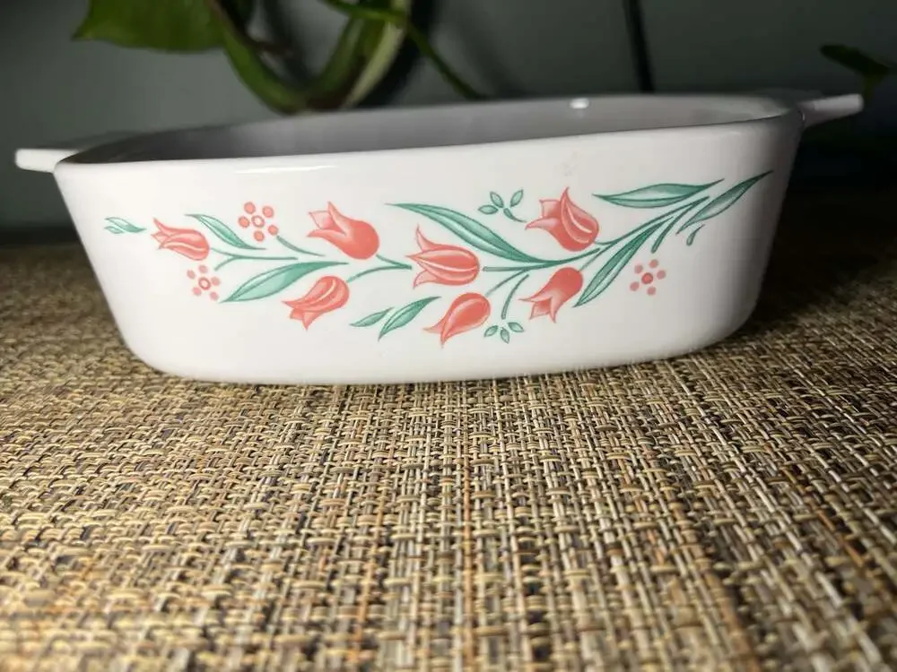 Corning Ware Apricot Grove 1 Liter Square Casserole Dish A-1-B